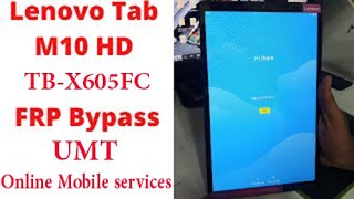 Lenovo Tab M10 TB X605FC FRP UMT  تخطي حساب جوجل [upl. by Ydnahs]