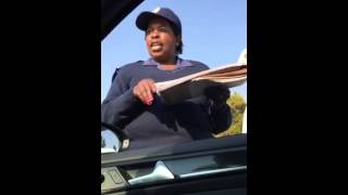 Female JMPD in Johannesburg stops Motorist for Shotting Robot [upl. by Jena]