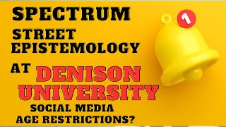 Should Congress Legislate Kids Social Media Access  Spectrum Street Epistemology at Denison U [upl. by Naj]