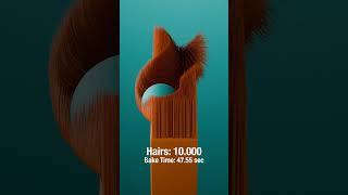 100 vs 100000 Hair Simulation [upl. by Noraed547]