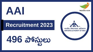 AAI Recruitment 2023 Notification In Telugu for 496 JE ATC Posts  Central Govt Jobs [upl. by Broeder623]