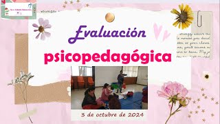 Evaluación psicopedagógica [upl. by Wendy]