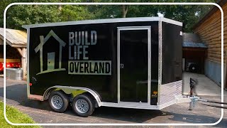 Full Build  Cargo Trailer Camper Conversion  Solo Build [upl. by Shafer]