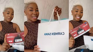 Carmen Sama reçoit une invitation en tant qu’ambassadrice de 1xBET au concert de Singuila ce Samedi [upl. by Nowed21]