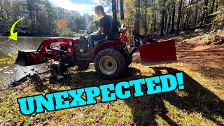 BIG CHANGE Harbor Freight Backhoe and Mahindra Emax combo use on new Homestead Project [upl. by Neelasor329]