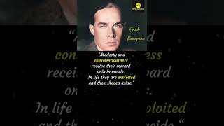 Erich Maria Remarque Best Quotes Modesty  shorts quotes motivation remarque [upl. by Gelasias]