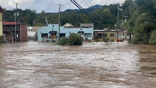 Flooding of Western North Carolina Maggie Valley Cherokee Bryson City [upl. by Kaufman39]