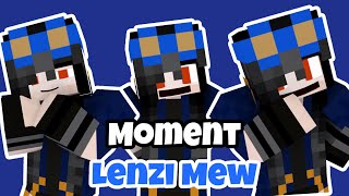 MOMENT LUCU LENZI MEW DI YOUTUBER SEKOLAH MINECRAFT INDONESIA [upl. by Asiole]