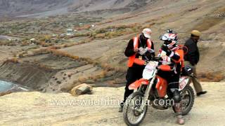 Raid de Himalaya  Marshall flags off rider for Rangdum from Panikher [upl. by Ykroc394]