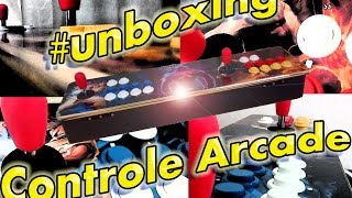 Unboxing Controle Arcade Majogos Mercado Livre [upl. by Nylecaj]