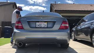 2012 Mercedes c250 muffler delete [upl. by Sension999]