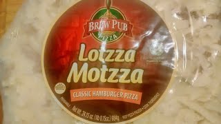 Brew Pub Pizza Lotzza Motzza Classic Hamburger Pizza [upl. by Casia]