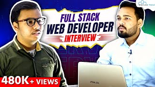 Full Stack Web Developer Mock Interview A Technical Round with QampA ✅ [upl. by Nahrut]