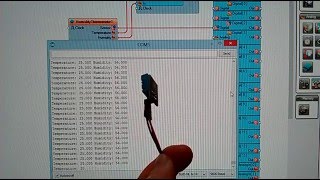 Arduino Nano Temperature and Humidity DHT11DHT21DHT22 Sensor Module with Visuino [upl. by Hosea]