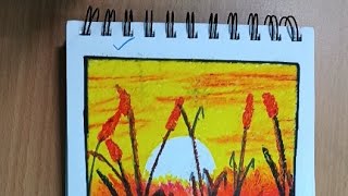 Beautiful Sunset painting Easy and Step by Step Art tutorial [upl. by Tonya806]