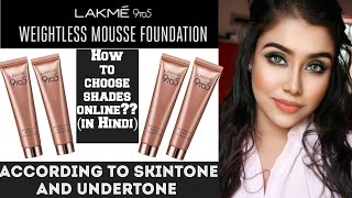 Lakme 9 to 5 Weightless Mousse Foundation All shades SwatchesShade Finderreview [upl. by Ehcram]