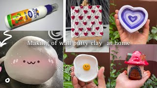 ✨How i make my own air dry clay at home  guide for beginners✨ [upl. by Anelis]