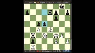 Jacques Elbilia 🇲🇦vs Arjun Erigaisi 🇮🇳 Round 1 2024 Chess Olympiad WorldChessOlympiad2024 shorts [upl. by Scholz]