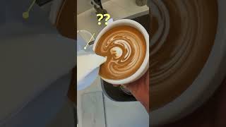 Old man POV Latte art w OXO silicone measuring cup better❓❓🤔 [upl. by Greyson]