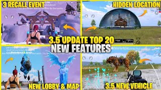 35 UPDATE NEW FEATURES  3x LOOT NEW HIDDEN LOCATION  BGMI 35 UPDATE LEAKS [upl. by Hyacinth792]