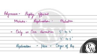 Explain the mechanism of DNA replication with the help of a replication fork What role does the [upl. by Amar155]