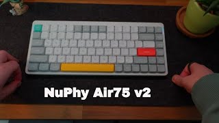 NuPhy Air75 v2 Mechanical Keyboard Review [upl. by Ahsekat117]