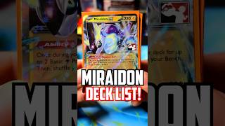 1st Place Miraidon ex Deck Profile Pokémon TCG playpokemon [upl. by Atsok]