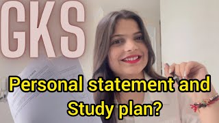 How to write personal statement amp study plan for GKS scholarship 2025 [upl. by Warde462]