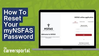 How To Reset Your myNSFAS Password  Careers Portal [upl. by Maite135]