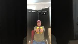 Library of Simple Exercises Shoulder Horizontal Abduction amp Adduction  for pecs [upl. by Abbi]