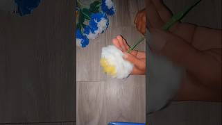 Making DIY flower using plastic bag [upl. by Aztiraj]