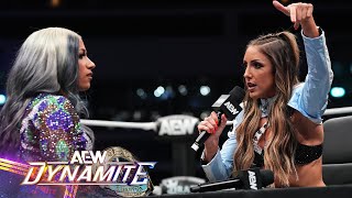 CEO vs DMD  Mercedes Moné and Britt Baker Sign the Contract for All In London 82124 AEW Dynamite [upl. by Lezlie]