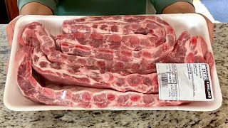 Costco Pork Side Ribs  Costco2024  Pork Side Ribs  Costco Meat Recipes  ASMR cooking [upl. by Dimitris316]