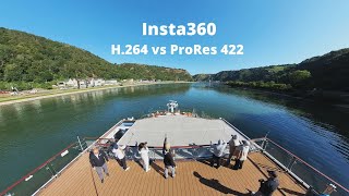 Insta360 H264 vs ProRes 422 [upl. by Jillane]