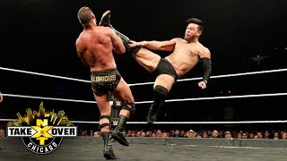 Hideo Itami kicks the gloriousness out of Roodes mouth  NXT Title Match NXT TakeOver Chicago [upl. by Esinad281]