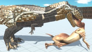 Carcharodontosaurus vs ALL UNITS ARBS Animal Revolt Battle Simulator [upl. by Hamner]