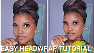 EASY HEADWRAP TUTORIAL  HEADWRAP STYLE  HEADWRAP IDEAS 2024 [upl. by Chamberlain161]