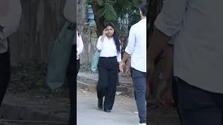 Cute prank with girls😍  funnyvideo ytshorts [upl. by Ymer]