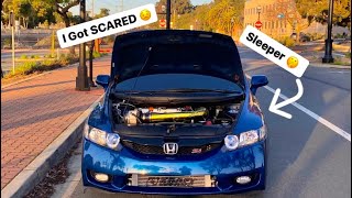 K24 Supercharged Civic Si Is Scary Fast… 😧 [upl. by Nylorak]