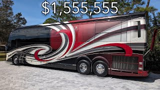 Super Clean Prevost Millennium Coach Quad Slide for sale 1555555 [upl. by Llabmik]