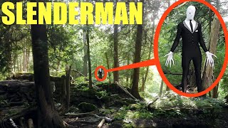 you wont believe what my drone caught on camera in the Slender Man forest we saw him [upl. by Ahsinot]