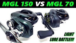 Shimano CURADO MGL 150 vs CURADO MGL 70 Light lure COMPARISON [upl. by Lokkin968]