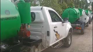 Hydrotech Sewer Suction Machine On Tata Yodha [upl. by Atihana]