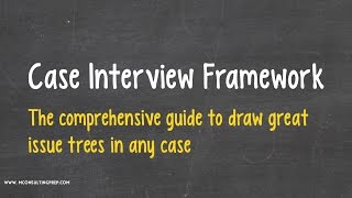 Case Interview Frameworks Are Overrated [upl. by Notnarb371]