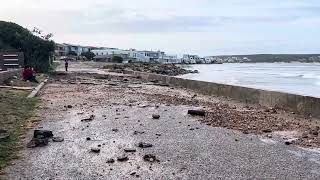 Aftermath of huge waves at Stilbaai harbour 16 Sept 2023 [upl. by Mckinney812]