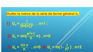 Exercice corrigé sur les séries à termes quelconques [upl. by Seaman]