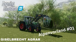 LS22 Alpenvorland 01  Ballen bergen und wickeln😎💪 [upl. by Ecnerwal]