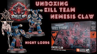 Kill Team  Nemesis Claw  Chaos Space Marines  Unboxing showing build options [upl. by Etsirhc346]