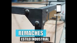 Esquinas con Remaches para Estilo Industrial  VERTICAL [upl. by Nylirehc]