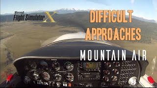 FSX  Cruz Pipersport  Difficult Approaches Mountain Air  TrackIR [upl. by Nsaj830]